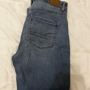 Medium wash mom jeans